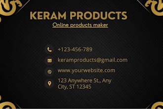 design luxury modern black and gold business cards