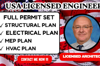 usa city permit drawings for house plans, deck, adu, garage, shed,patio addition