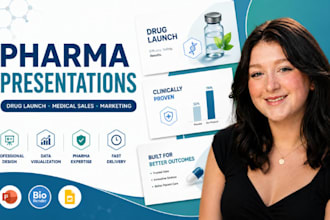 design pharma presentation, drug launch slides, medical sales PPT webinar deck