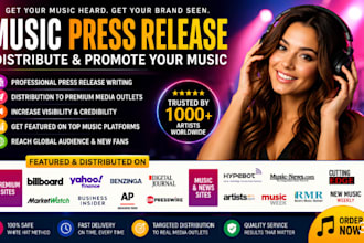 do music press release distribute press release and promote music press release