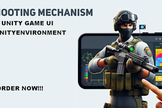 develop a unity game, environment, or UI for mobile or PC