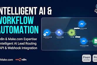 build n8n and make com workflows for workflow automation