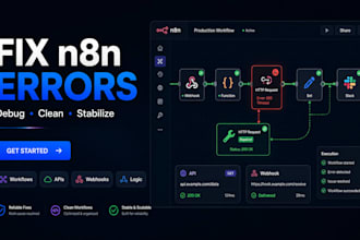 fix broken n8n workflows, create a stable and maintainable automation workflow