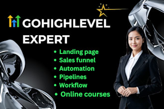 design ghl funnel, gohighlevel website, setup ghl automation