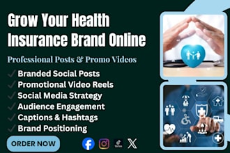 manage your health insurance business with social media marketing and reel video