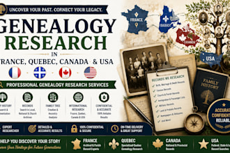 do genealogy research  family tree ancestry in france, quebec, canada, and USA