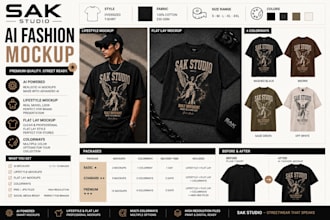create ai fashion mockup and clothing product presentation for your brand