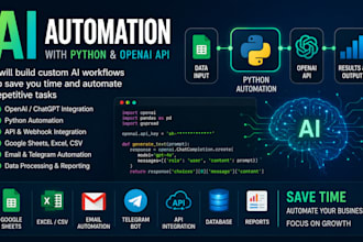 create custom ai workflow automation with python