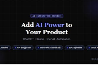 integrate chatgpt API and ai automation into your app or website