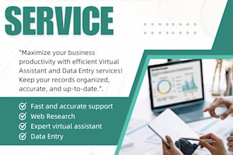 be your expert data entry specialist and virtual assistant