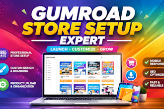 setup high converting gumroad store gumroad automation product listing setup