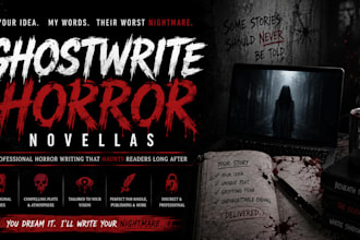 ghostwrite a horror novella or short horror story