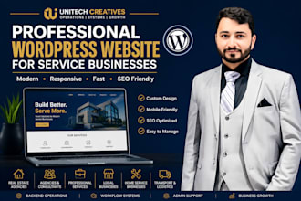 build a responsive wordpress website for service companies