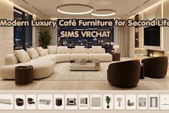 create imvu sims second life low li 3d mesh furnture fivem gtav game ready asset