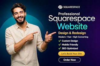 build squarespace website design or redesign squarespace website fix squarespace