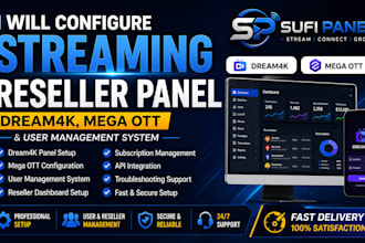 setup reseller panel zen4k, foxx, dream4k, pure stream, tivione, trex, stron8k