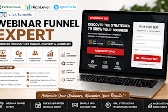 do webinar funnel, webinar automation,with webinarjam everwebinar ghl systeme io