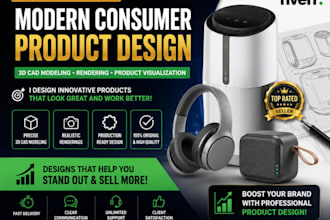 design modern consumer products with 3d cad modeling