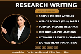 write a peer reviewed research article for scopus, wos, pubmed, and ieee journal