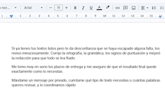 mejorar la redacción de cualquier documento o texto
