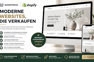 moderne wordpress und shopify webseiten fur mehr verkaufe erstellen
