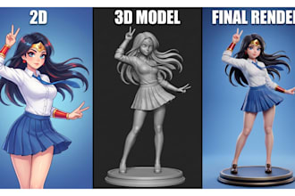convert 2d image to 3d model stl file for 3d printing