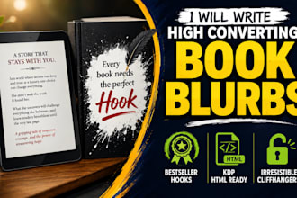 write high converting book blurb and kindle book description