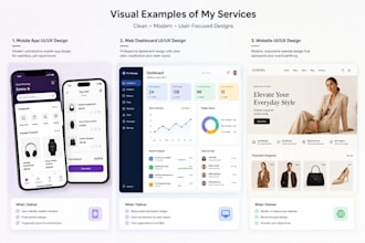 design modern UI UX for websites and mobile apps
