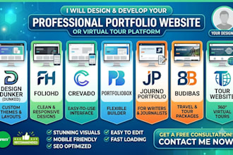design dunked foliohd crevado portfoliobox journo portfolio budibas tour website