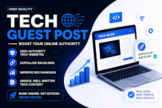 do blogger outreach for high DR tech backlinks