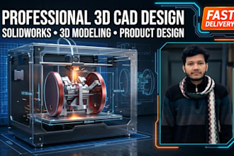 design professional 3d cad models