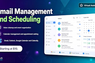 be your professional virtual assistant for email management and scheduling