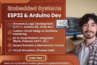develop iot applications and firmware for esp32 and arduino
