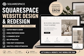 squarespace website design sqaurespace website redesign squarespace website SEO