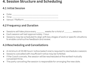 write templates, policies and procedures for your business