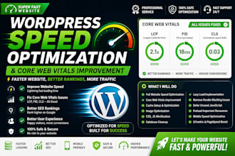 optimize wordpress speed and core web vitals issues