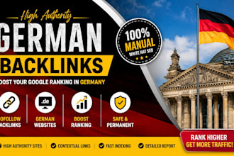 build high authority german backlinks and germany guest posts SEO