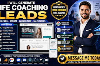 generate life coaching leads with coaching website google ads life coach funnel