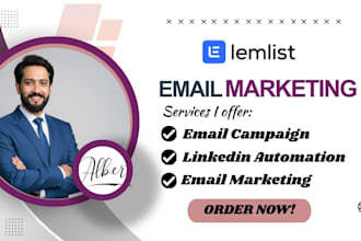 setup lemlist account for cold emails outreach and campaigns