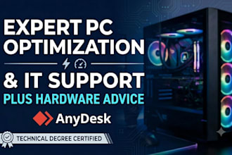 provide expert IT support, PC optimization, and hardware advice