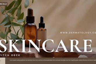 design a dermatology skin cancer screening pitch deck medical presentation