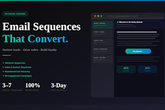 write email sequences that nurture leads and drive conversions