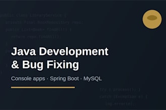 fix your java bugs and build simple console applications