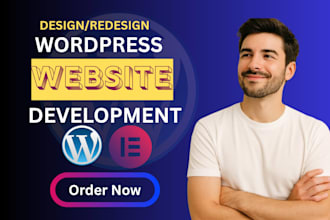 build wordpress website design and blog or website development