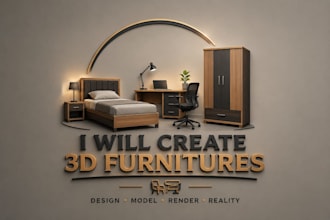 create 3d furniture design