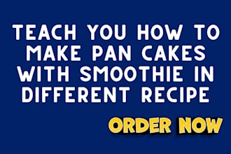 teach you how to make pan cakes with smoothie in different recipe