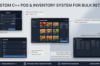 develop a custom, secure pos and inventory management desktop system