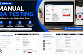 do manual QA testing for web and mobile apps