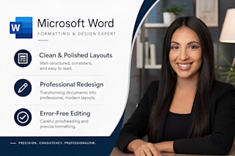 professionally format, redesign, and edit your word documents