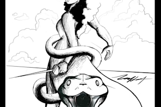 create custom 2d character art and concept illustration